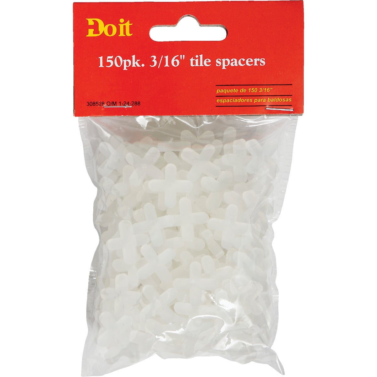 Do it 3/16 In. White Hard Tile Spacers (150-Pack)