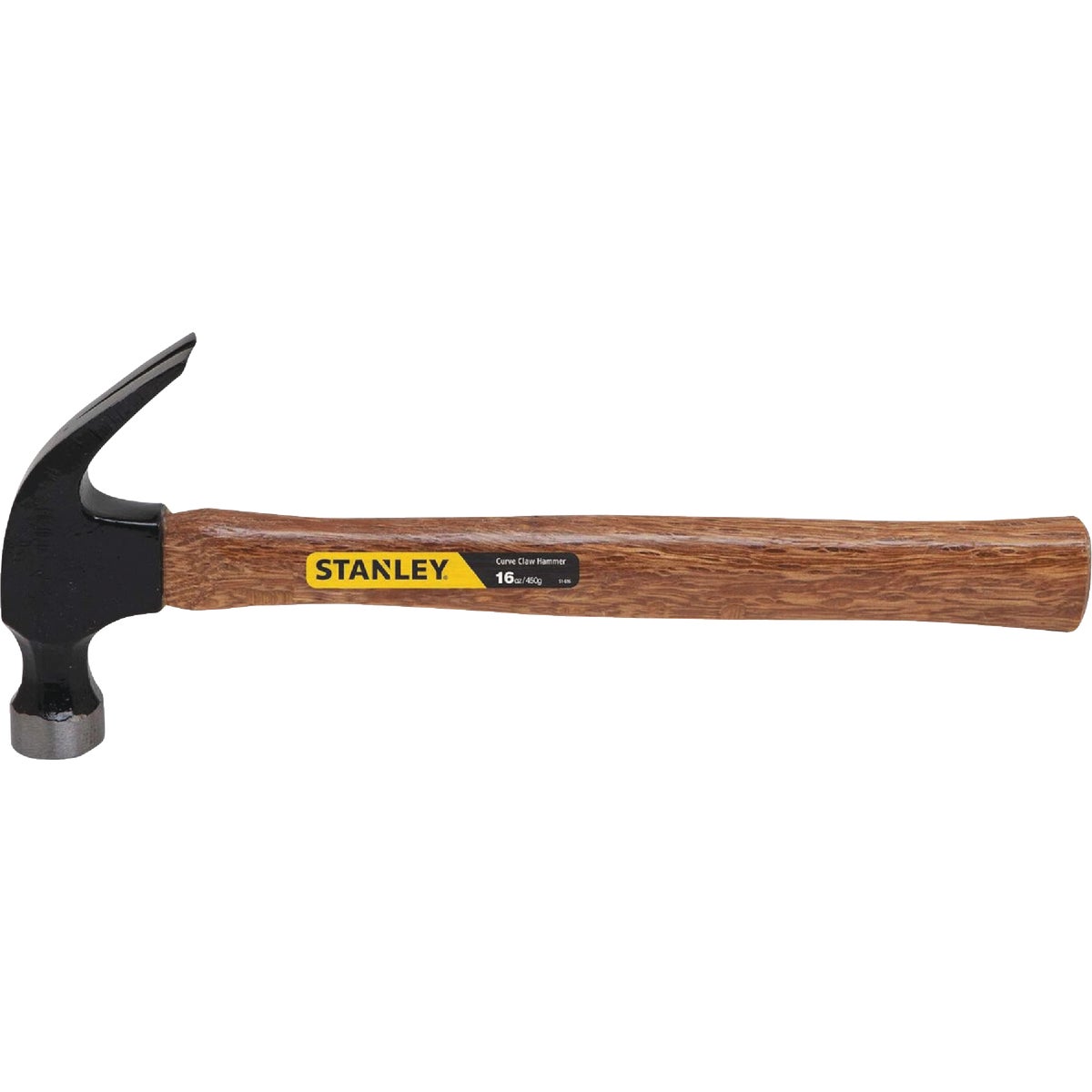 Stanley 16 Oz. Smooth-Face Curved Claw Hammer with Hickory Handle