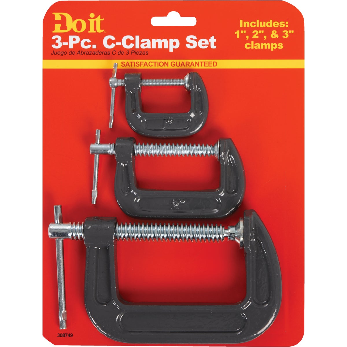 3PC C-CLAMP SET