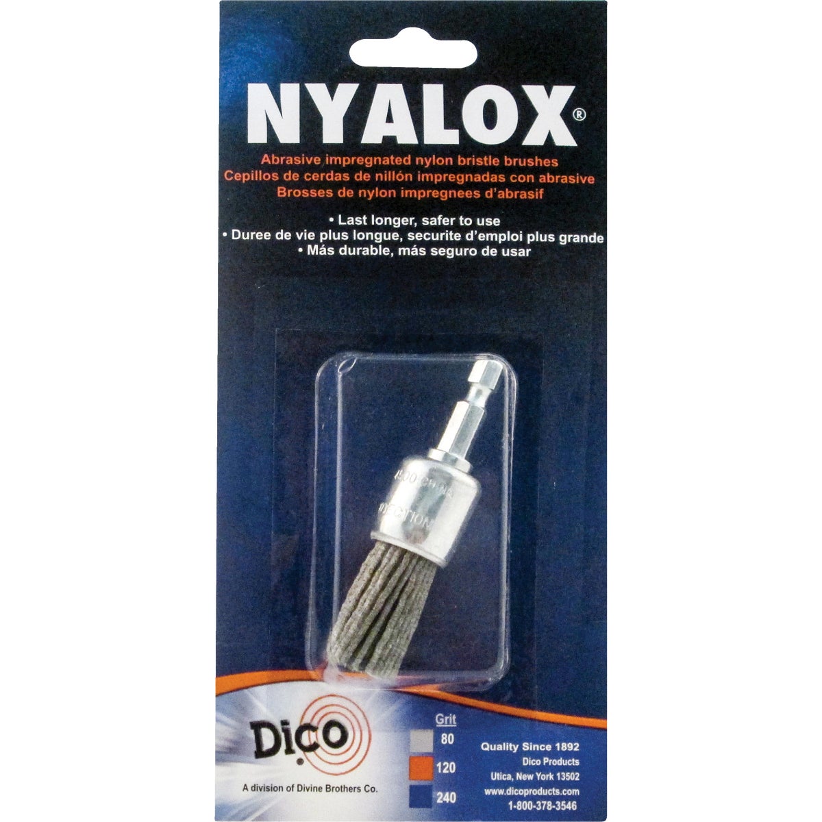 Dico Nyalox 3/4 In. Extra Coarse Drill-Mounted Wire Brush