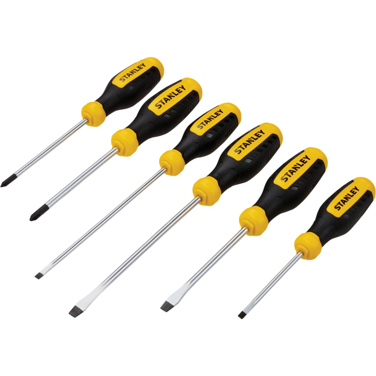 Stanley Slotted & Phillips Screwdriver Set (6-Piece)