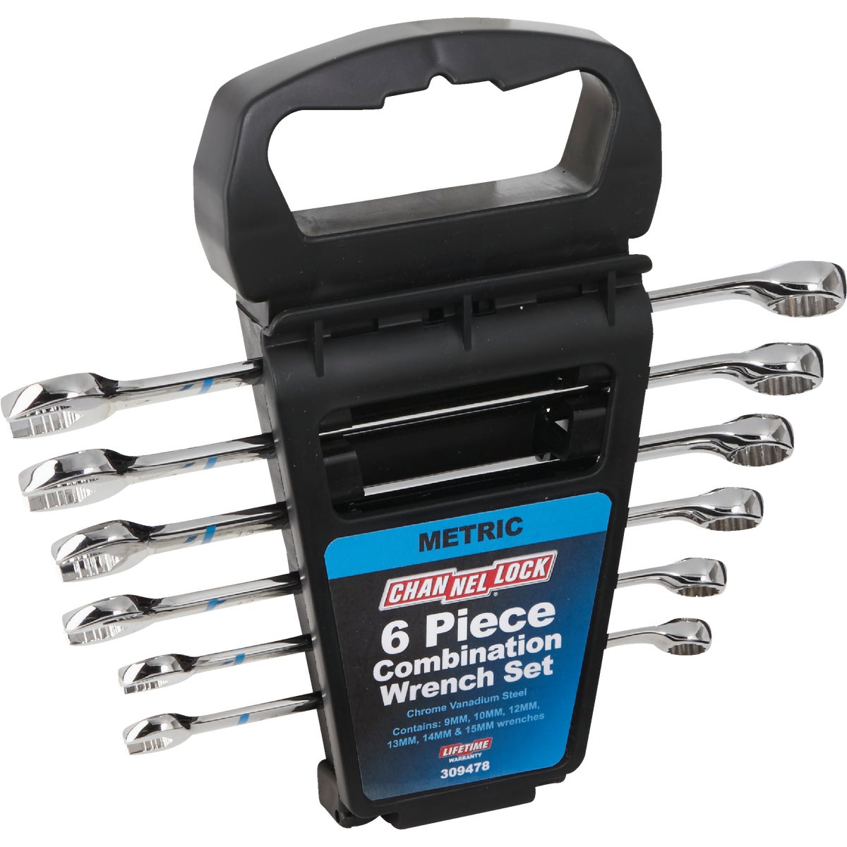 Channellock Metric 12-Point Combination Wrench Set (6-Piece)