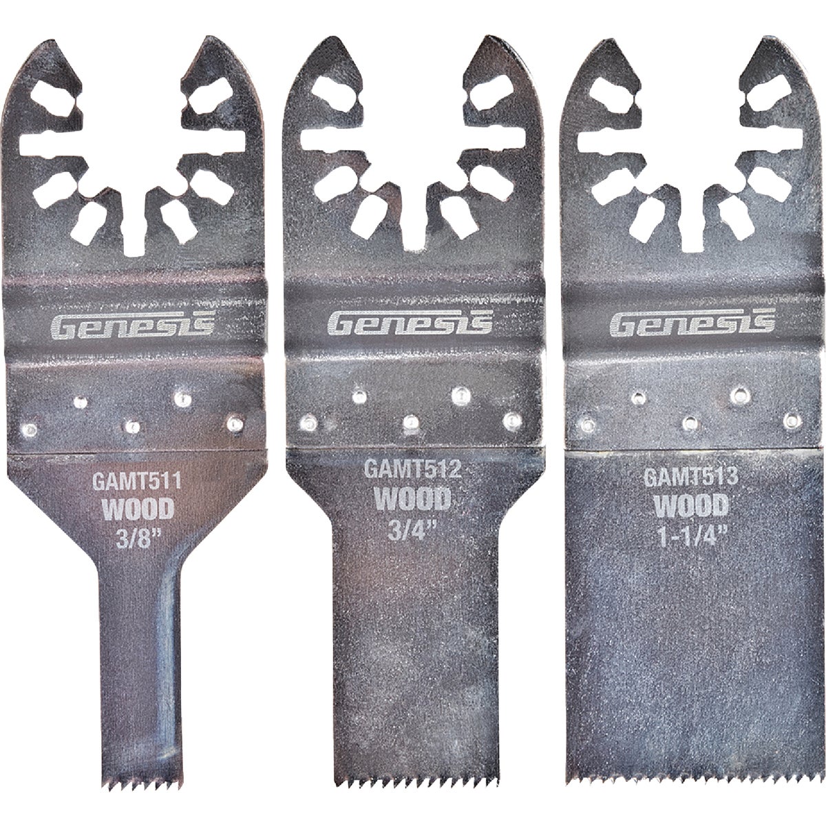 Genesis Flush Cut Oscillating Blade Assortment (3-Piece)