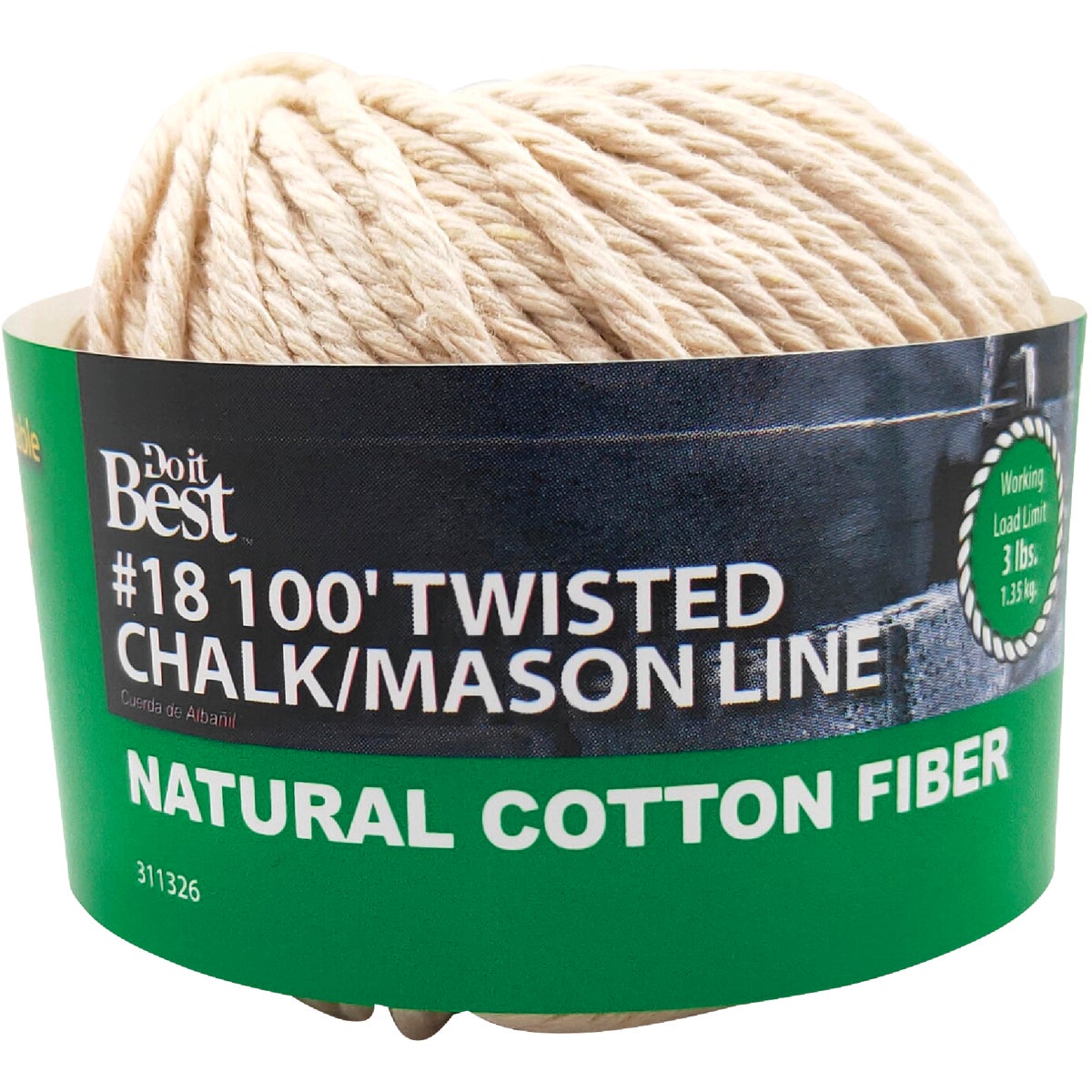 Do it Best 100 Ft. Twisted Cotton Chalk Line