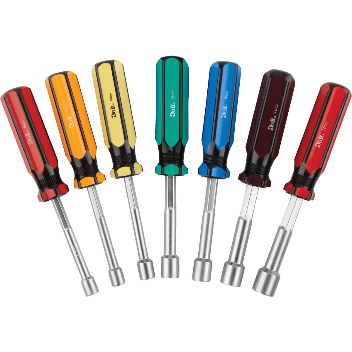 Do it Metric 3 In. Solid Shaft Nut Driver Set, 7-Piece