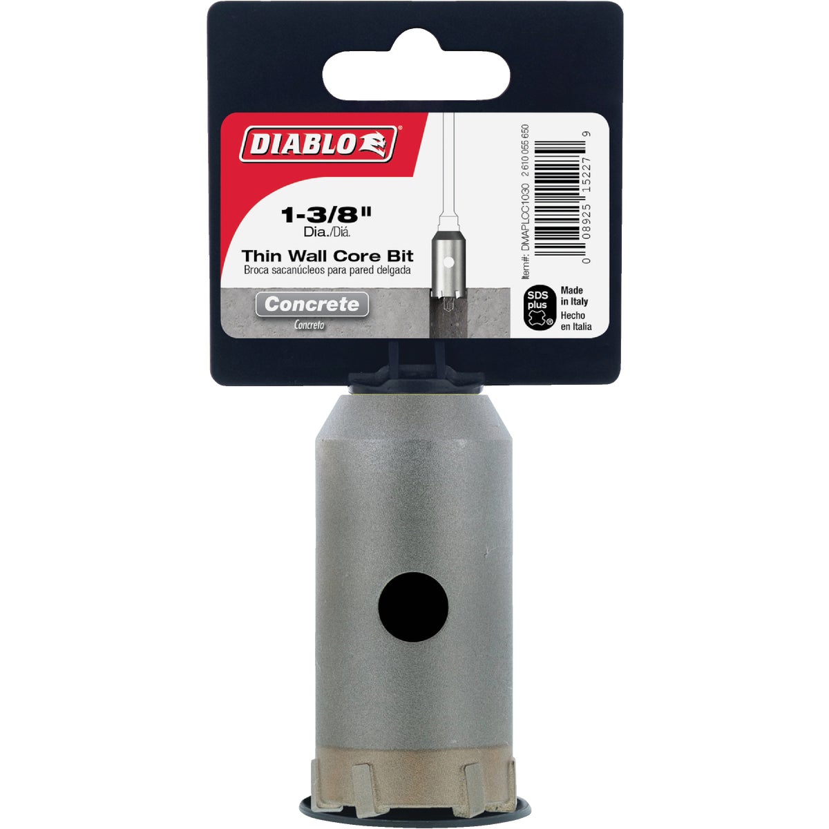 Diablo SDS-Plus 1-3/8 In. Thin Wall Core Rotary Hammer Drill Bit