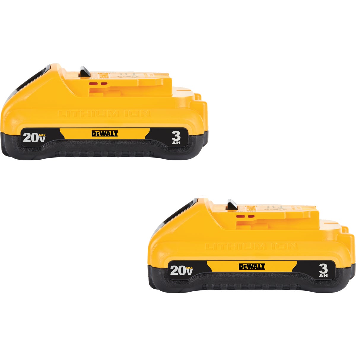 DEWALT 20 Volt MAX Lithium-Ion 3.0 Ah Compact Tool Battery (2-Pack)