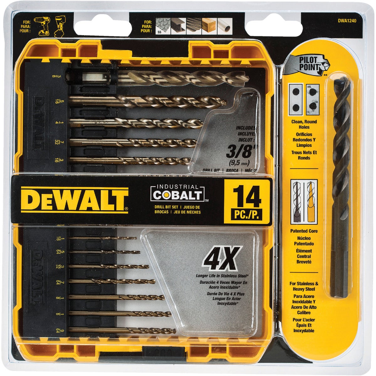 14PC COBLT DRILL BIT SET