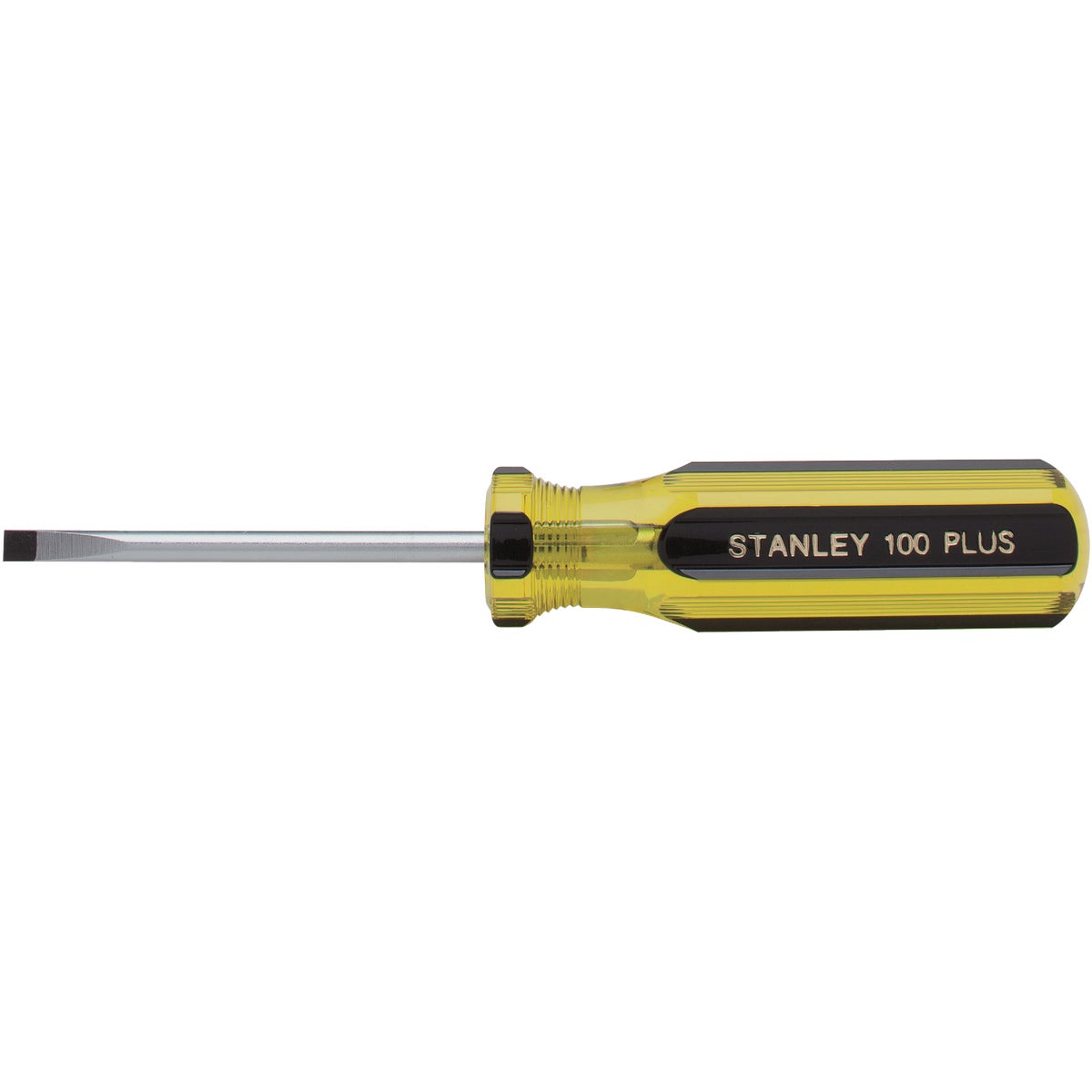 Stanley 100 PLUS 3/16 In. x 3 In. Cabinet Tip Slotted Screwdriver