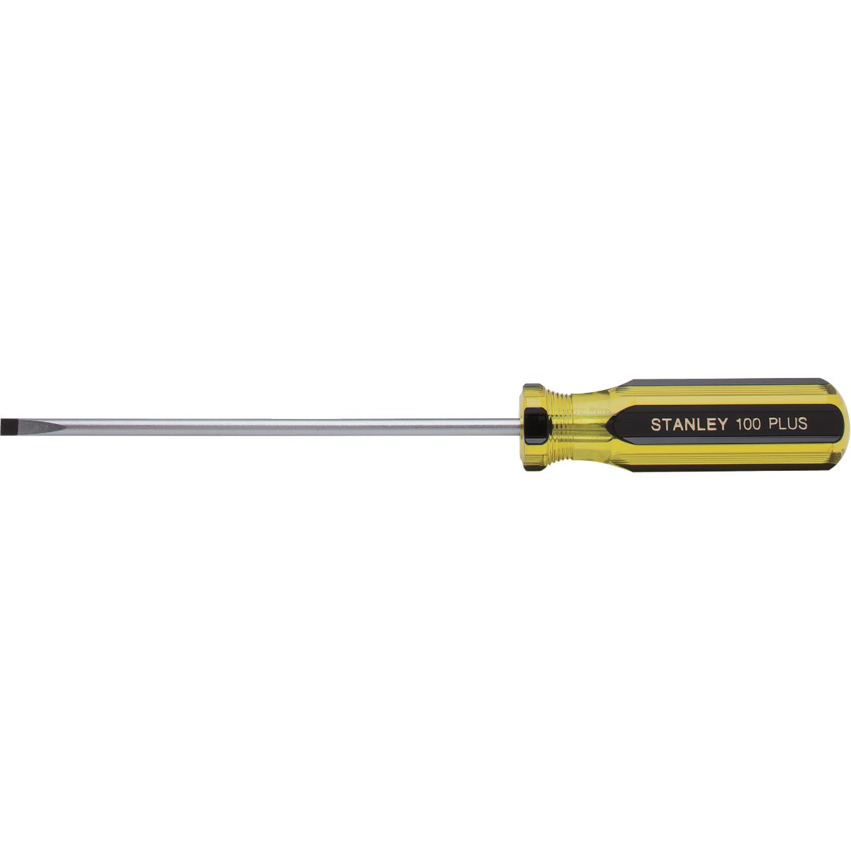 Stanley 100 PLUS 3/16 In. x 6 In. Cabinet Tip Slotted Screwdriver