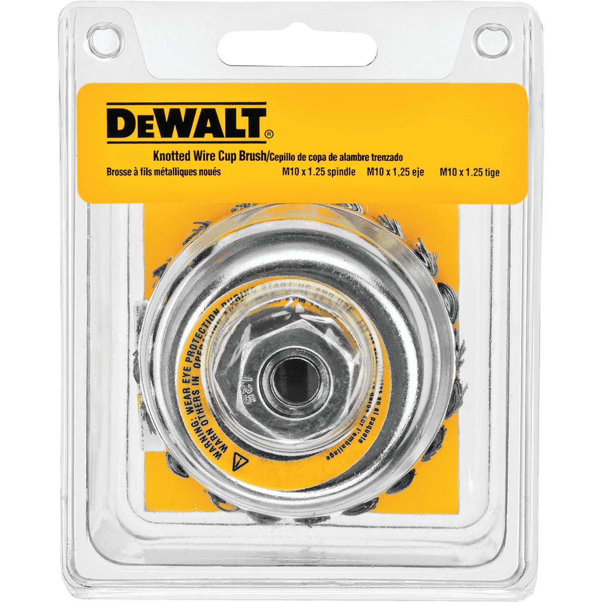 DEWALT 4 In. Knotted 0.020 In. Angle Grinder Wire Brush