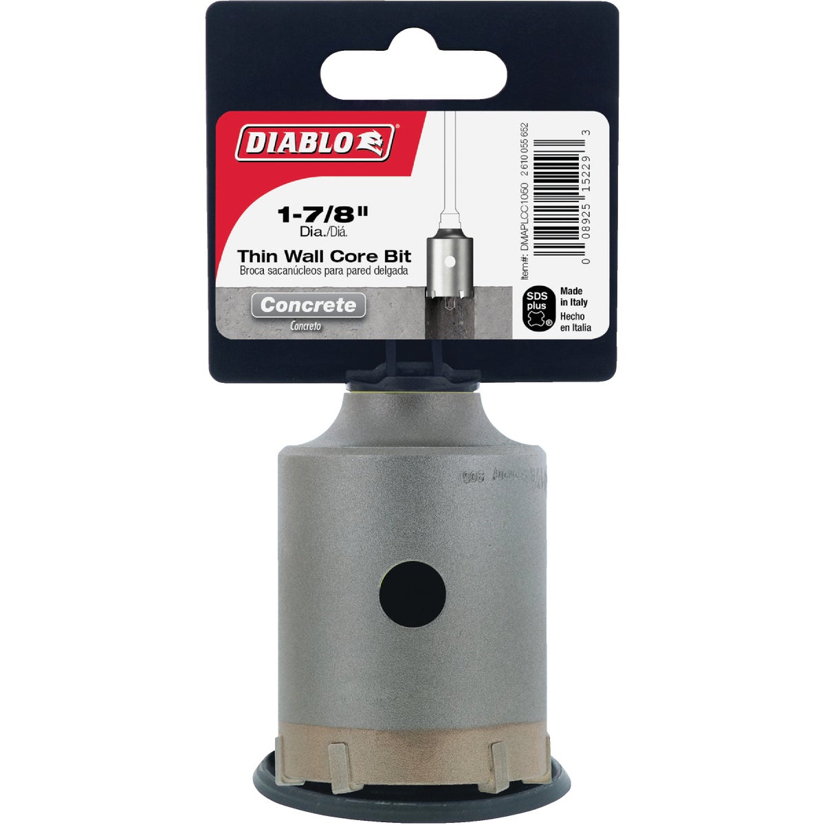 Diablo SDS-Plus 1-7/8 In. Thin Wall Core Rotary Hammer Drill Bit