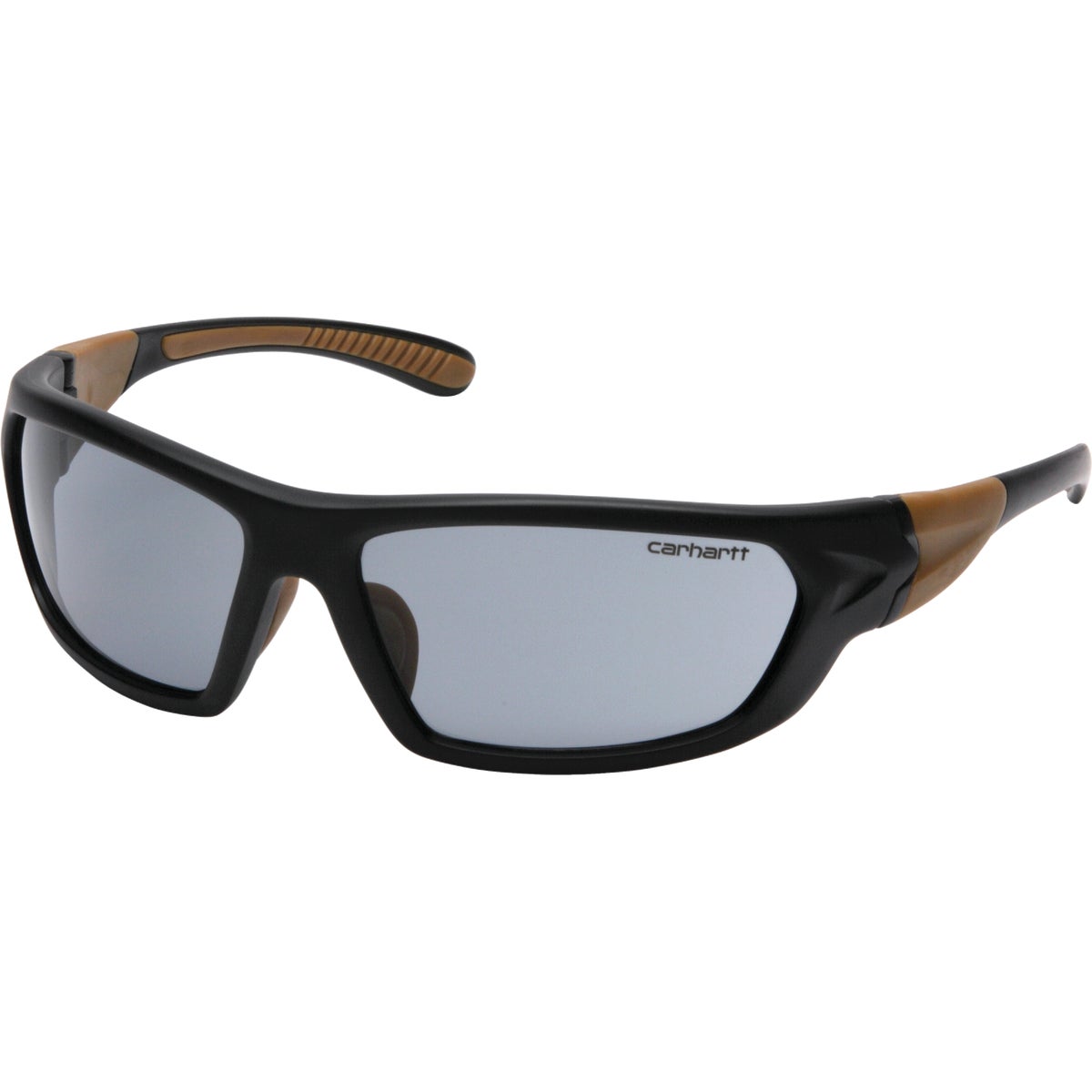 Carhartt Carbondale Black & Tan Frame Safety Glasses with Gray Lenses