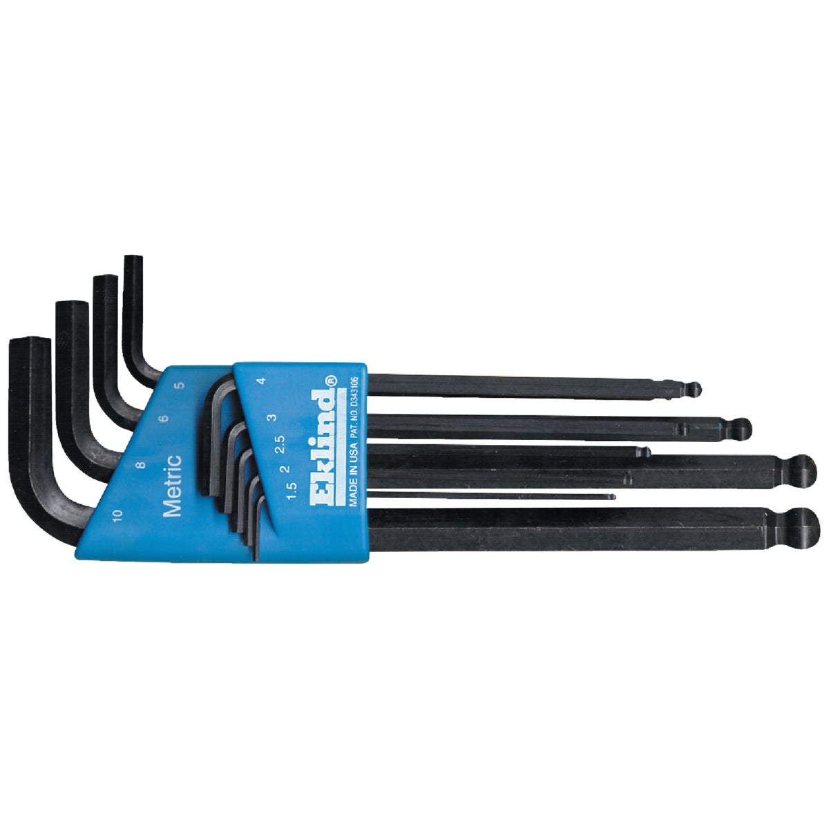 Eklind Metric Ball-End Hex Key Set, 9-Piece