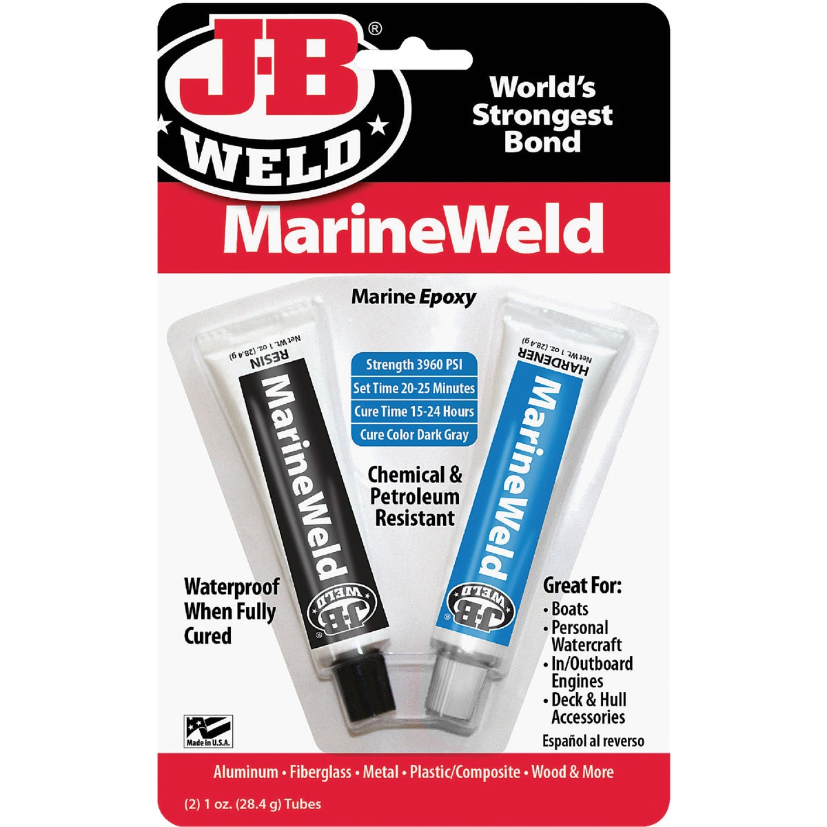 J-B Weld (2) 1 Oz. MarineWeld Epoxy