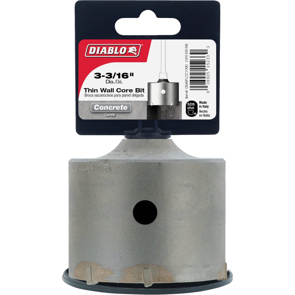 Diablo SDS-Plus 3-3/16 In. Thin Wall Core Rotary Hammer Drill Bit