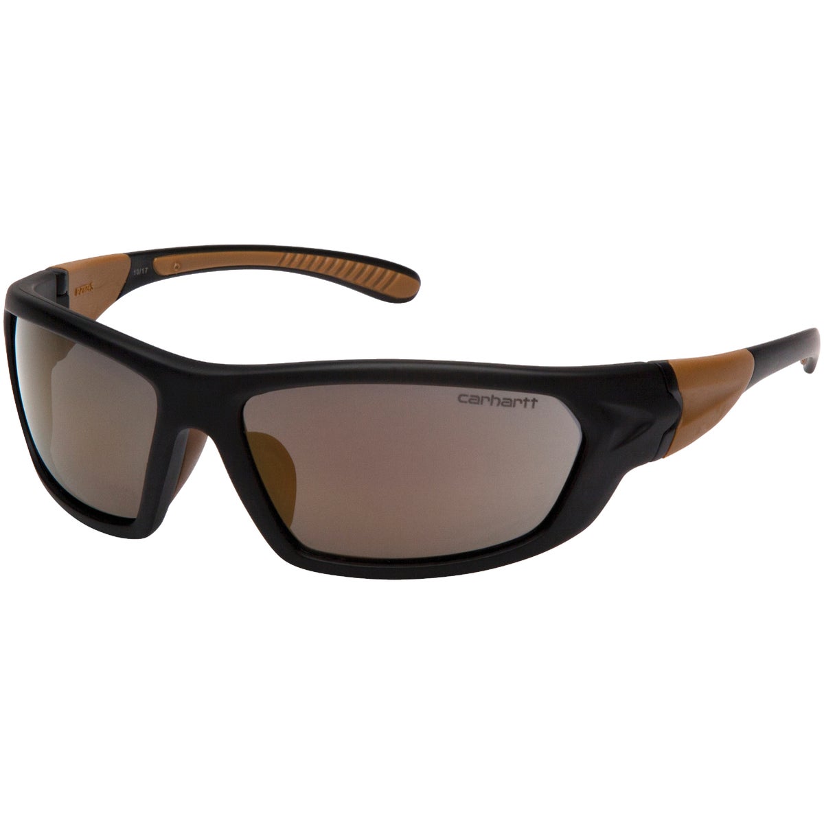 Carhartt Carbondale Black & Tan Frame Safety Glasses with Antique Mirror Lenses