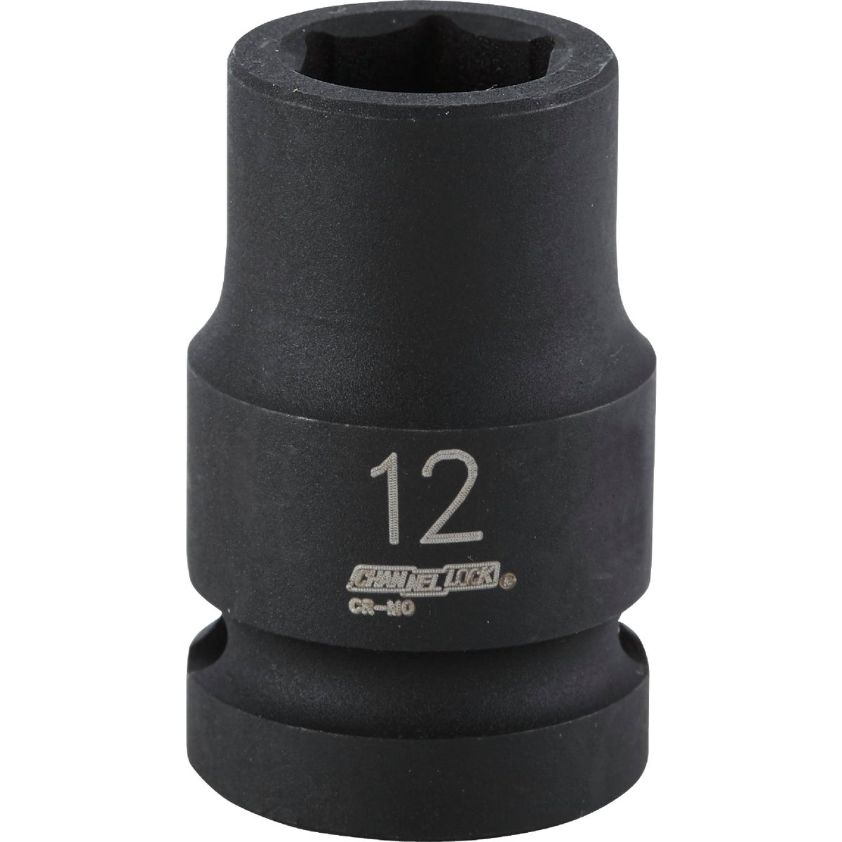 Channellock 1/2 In. Drive 12 mm 6-Point Shallow Metric Impact Socket