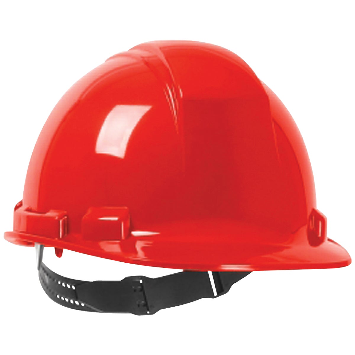 Safety Works Red Cap Style Non-Vented Hard Hat with Pin Lock