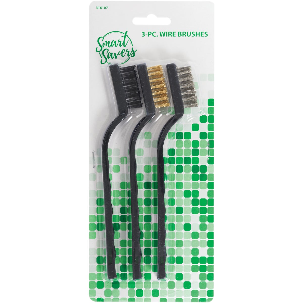 Smart Savers Wire Brush Set, (3-Pack)