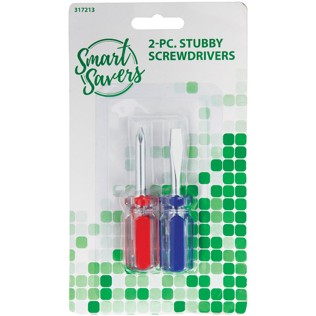 2PC STUBBY SCREWDRIVER