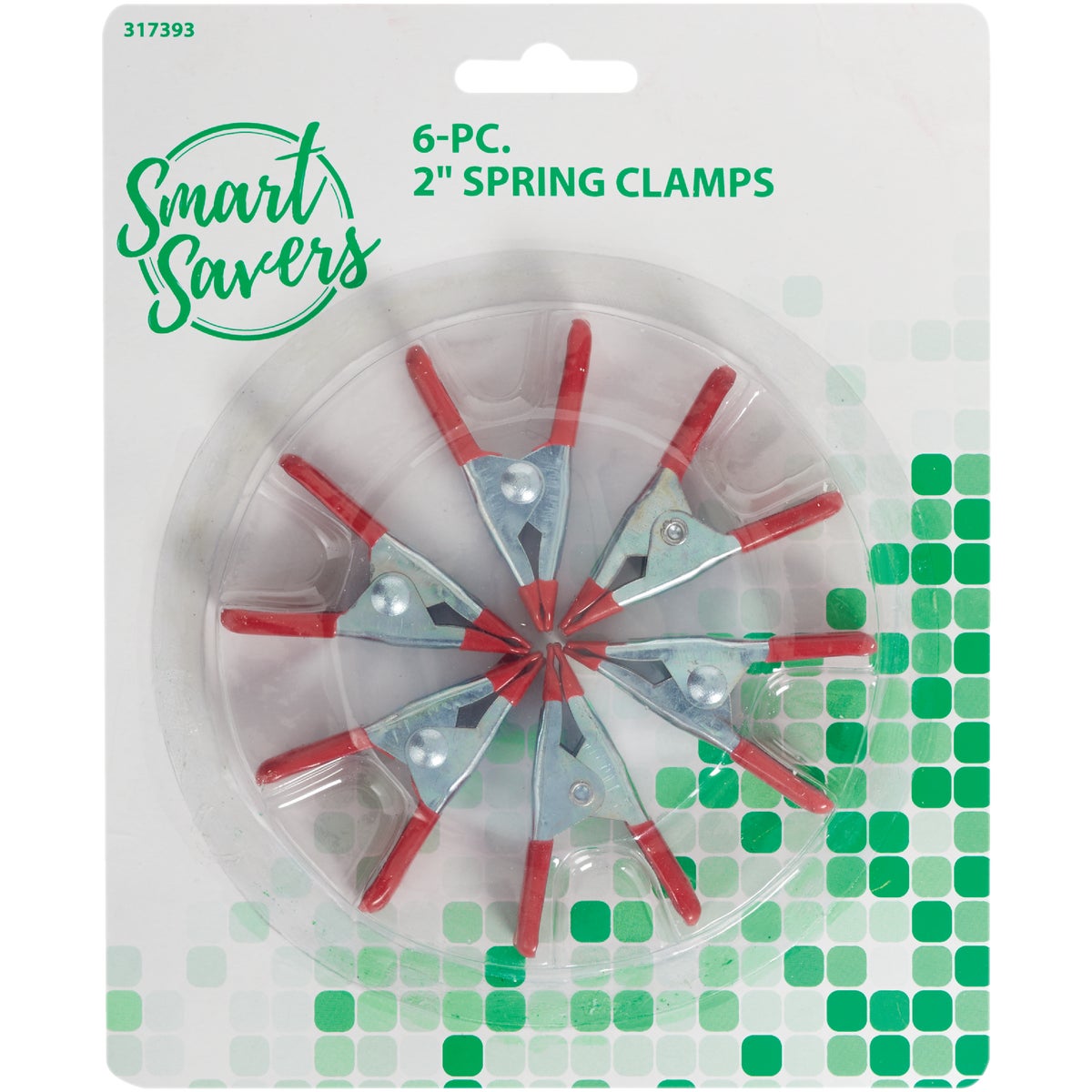 Smart Savers 2 In. Metal Spring Clamp Set (6-Piece)