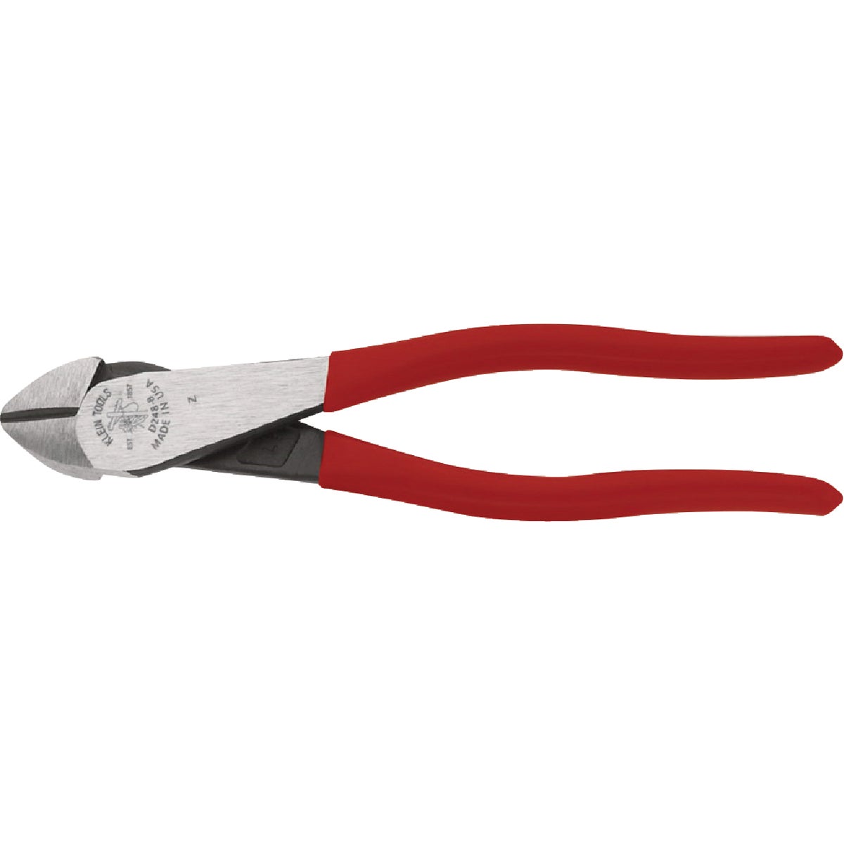 Klein 8 In. High-Leverage Angled Head Diagonal Cutting Pliers