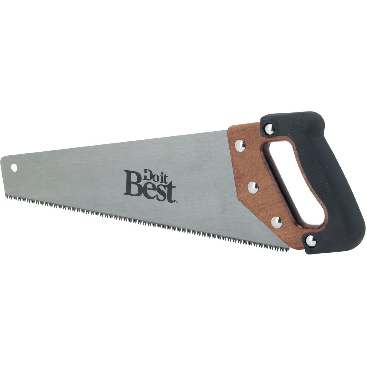 Do it Best 15 In. L. Blade 9 PPI Wood, Rubberized Grip Handle Hand Saw