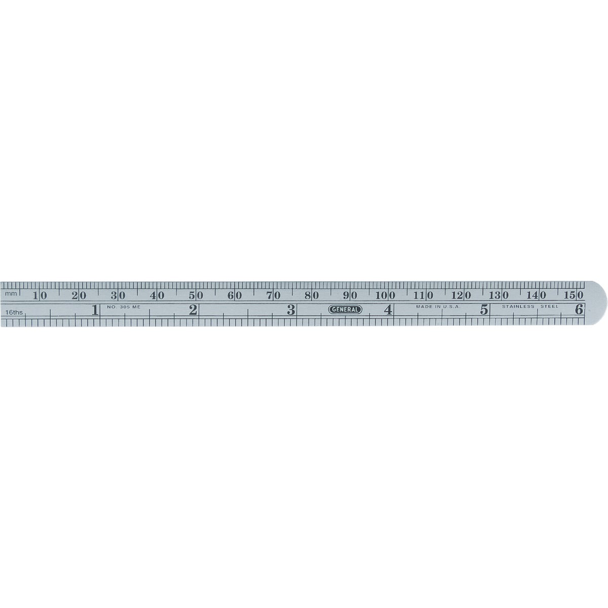 General Tools 6 In. Flexible Steel Economy Precision Straight Edge Ruler