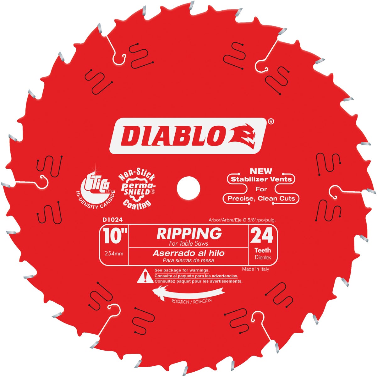 Diablo 10 In. 24-Tooth Ripping Circular Saw Blade