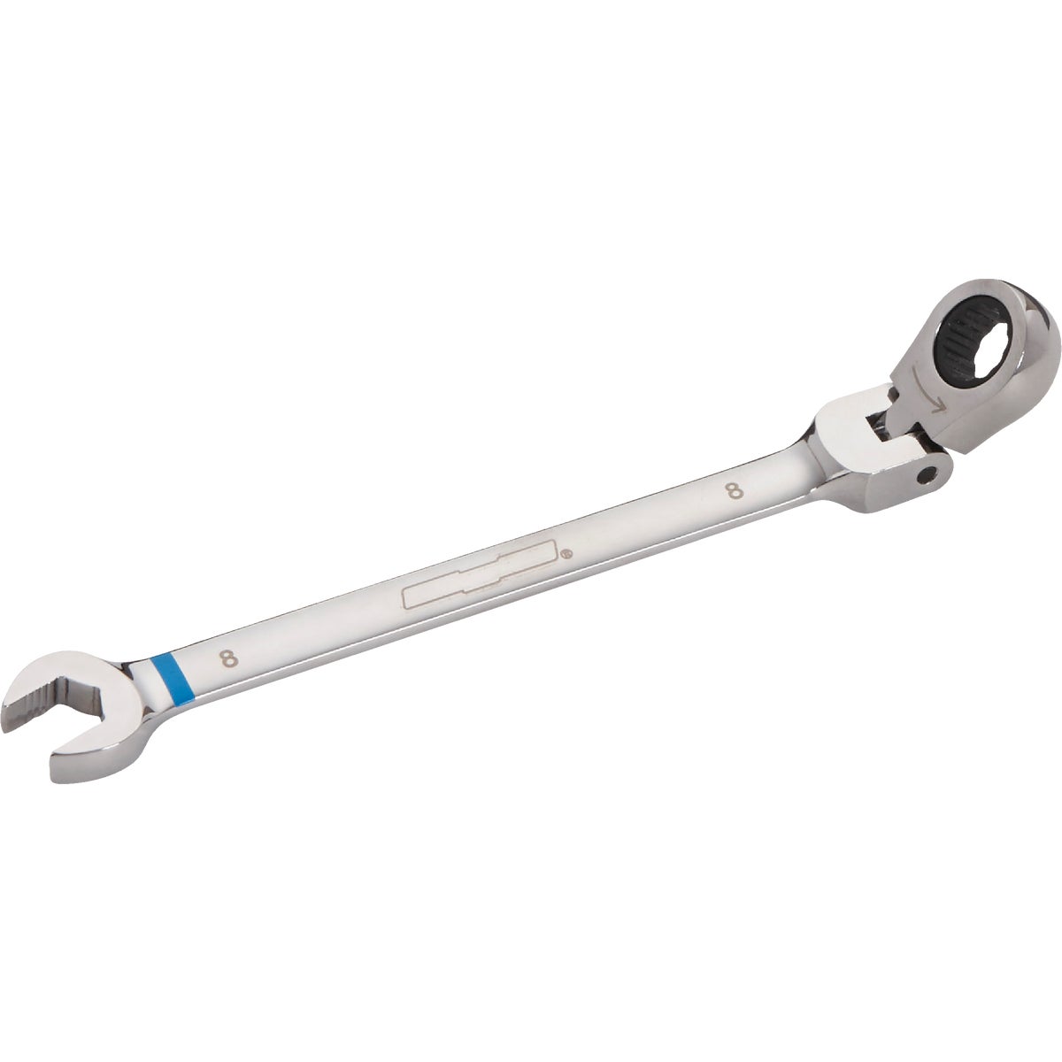 Channellock Metric 8 mm 12-Point Ratcheting Flex-Head Wrench