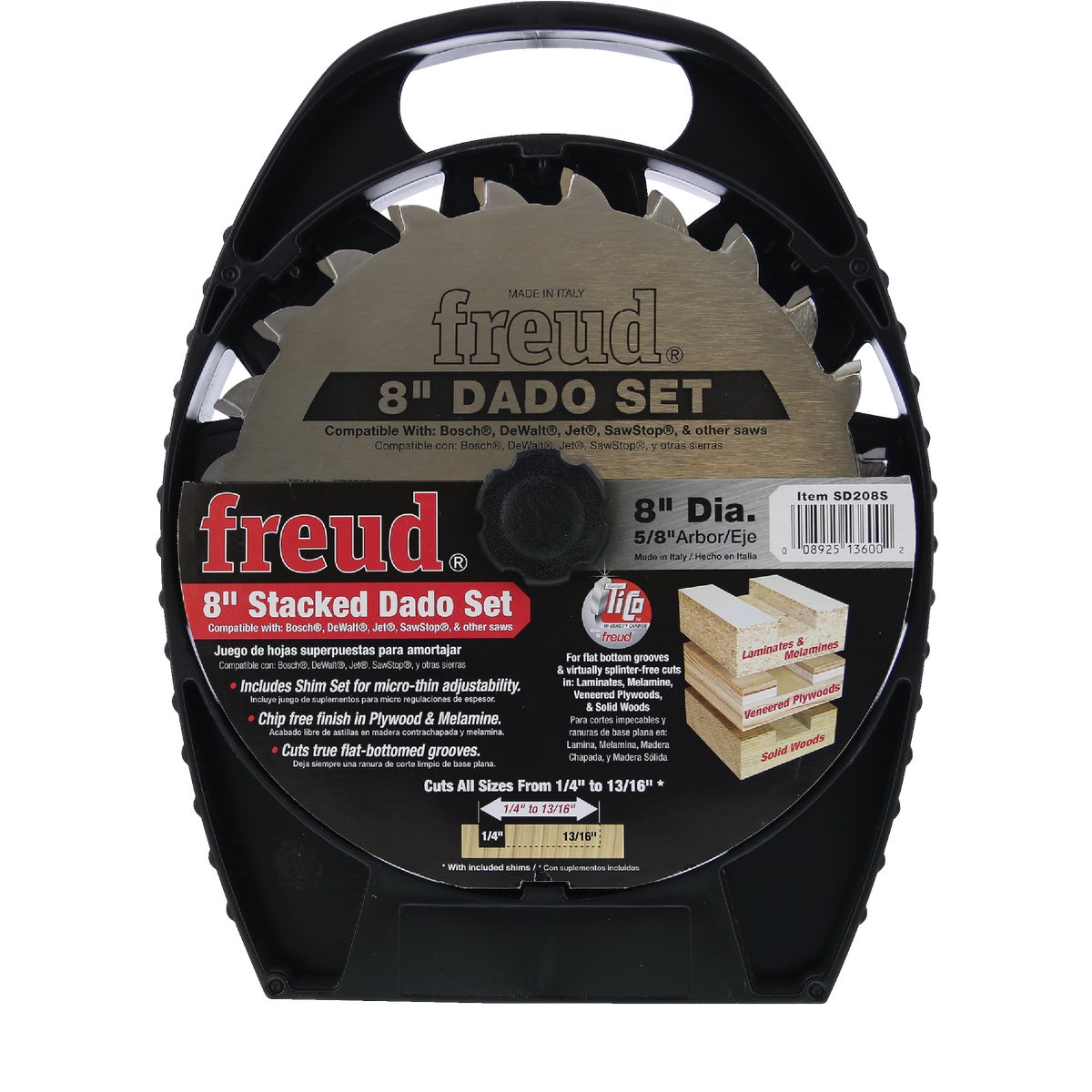 Freud 8 In. Pro Dado Circular Saw Blade Set