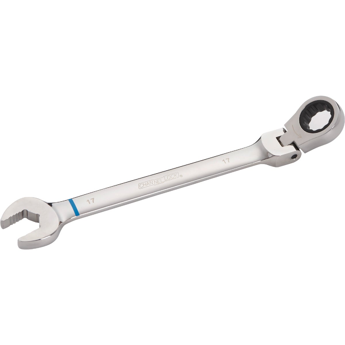 Channellock Metric 17 mm 12-Point Ratcheting Flex-Head Wrench
