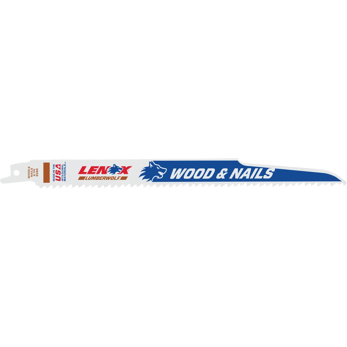 Lenox 9 In. 6 TPI Wood w/Nails Reciprocating Saw Blade