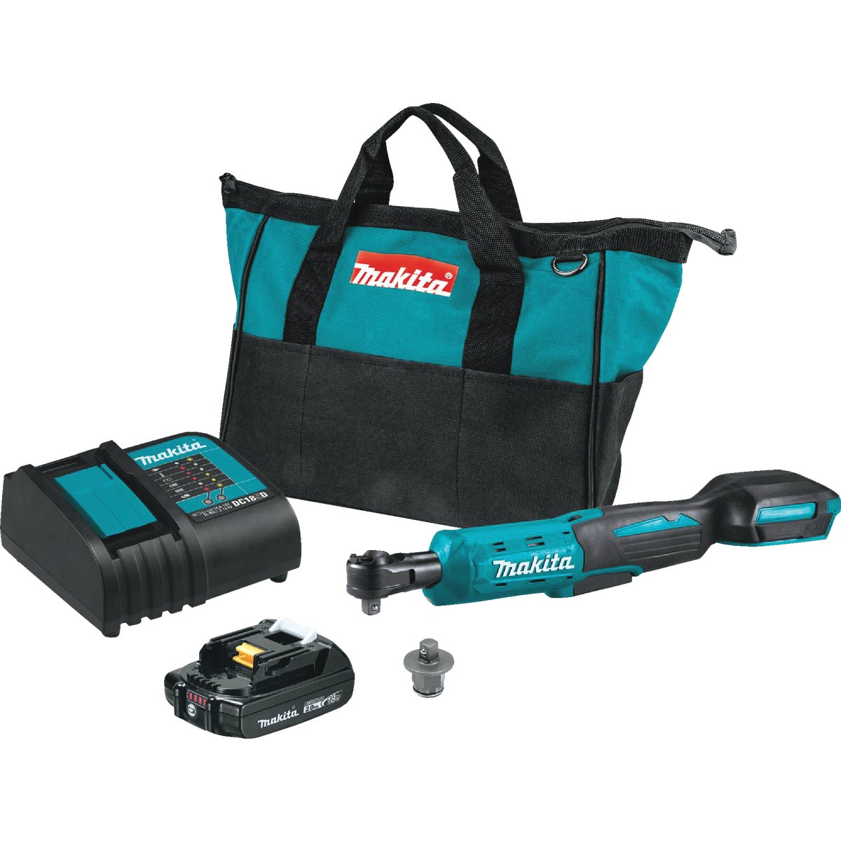 Makita 18-Volt LXT Lithium-Ion 3/8 In. / 1/4 In. Cordless Ratchet Kit