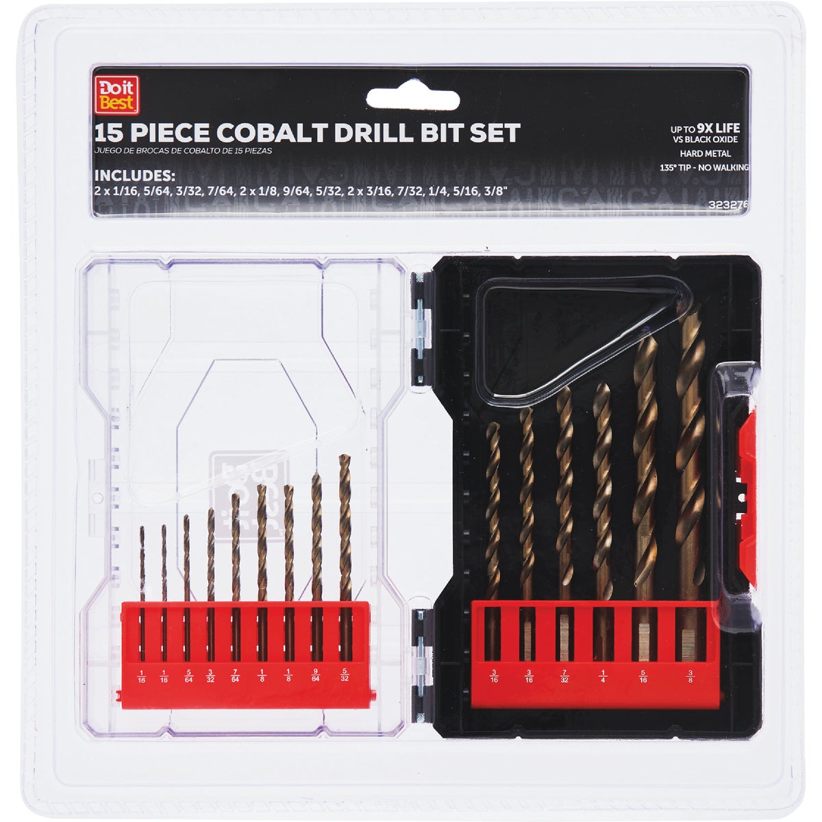 Do it Best 15-Piece Cobalt Drill Bit Set