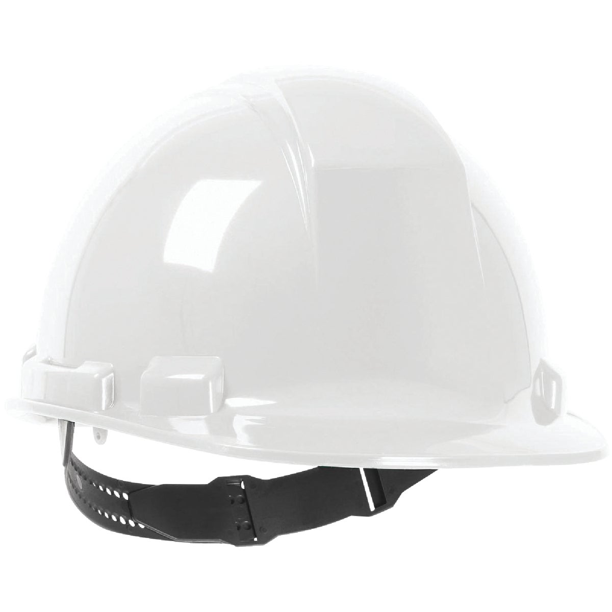 Safety Works White Cap Style Non-Vented Hard Hat with Pin Lock