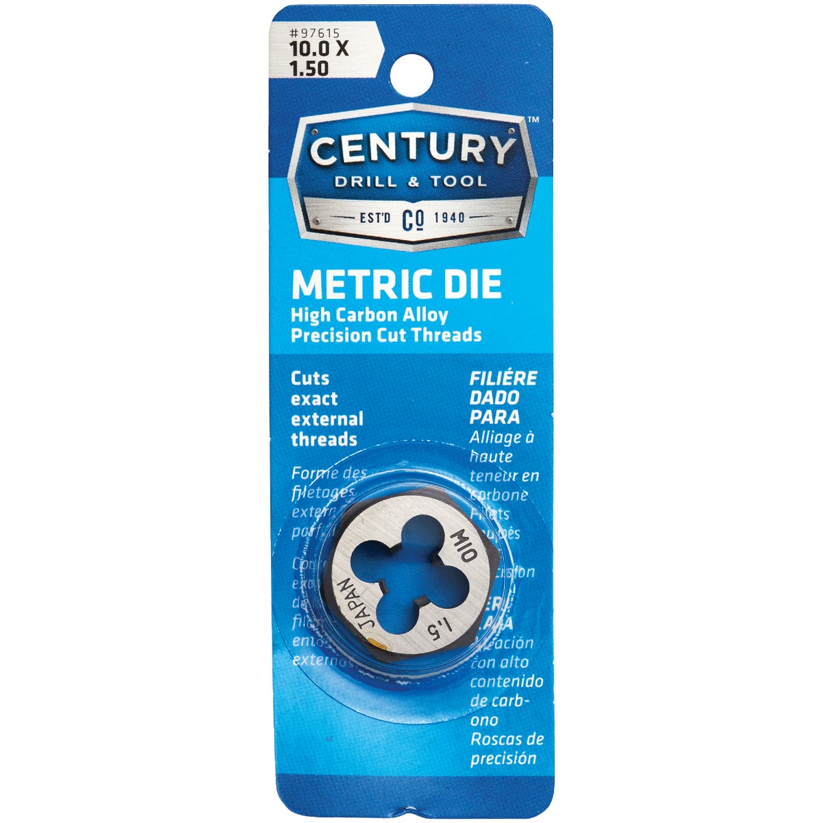 DIE METRIC 10.0X1.50