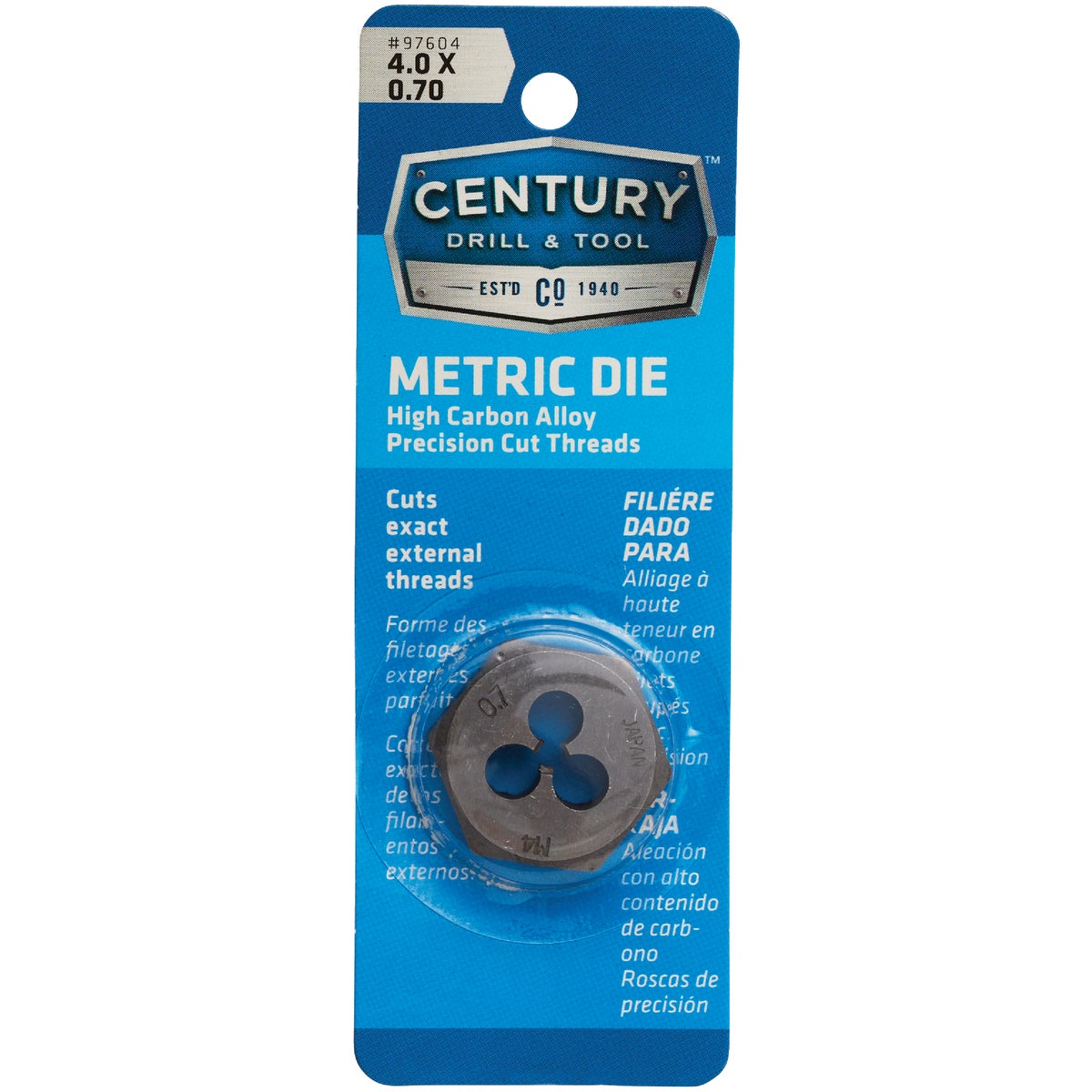 DIE METRIC 4.0X0.70