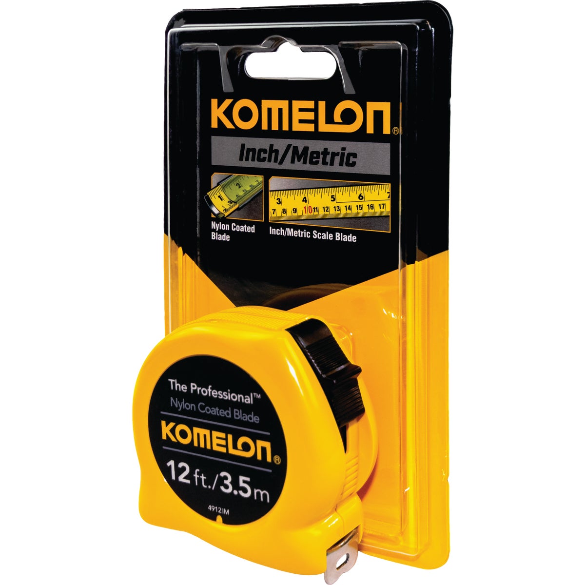 Komelon The Professional 3.5m/12 Ft. Metric/SAE Tape Measure
