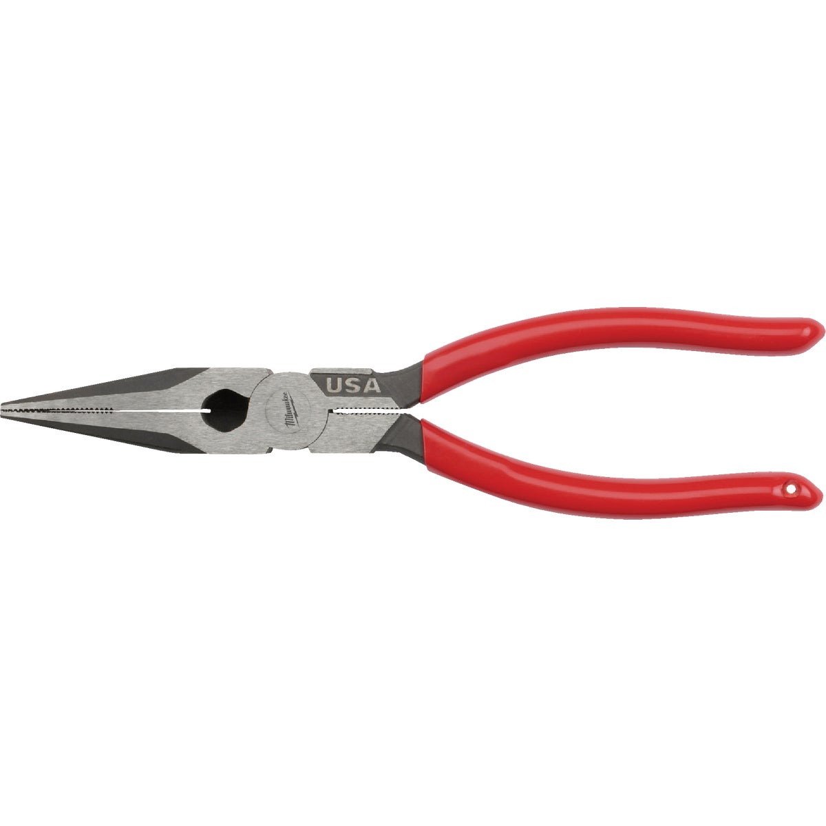 Milwaukee 8 In. Dipped Grip Long Nose Pliers (USA)