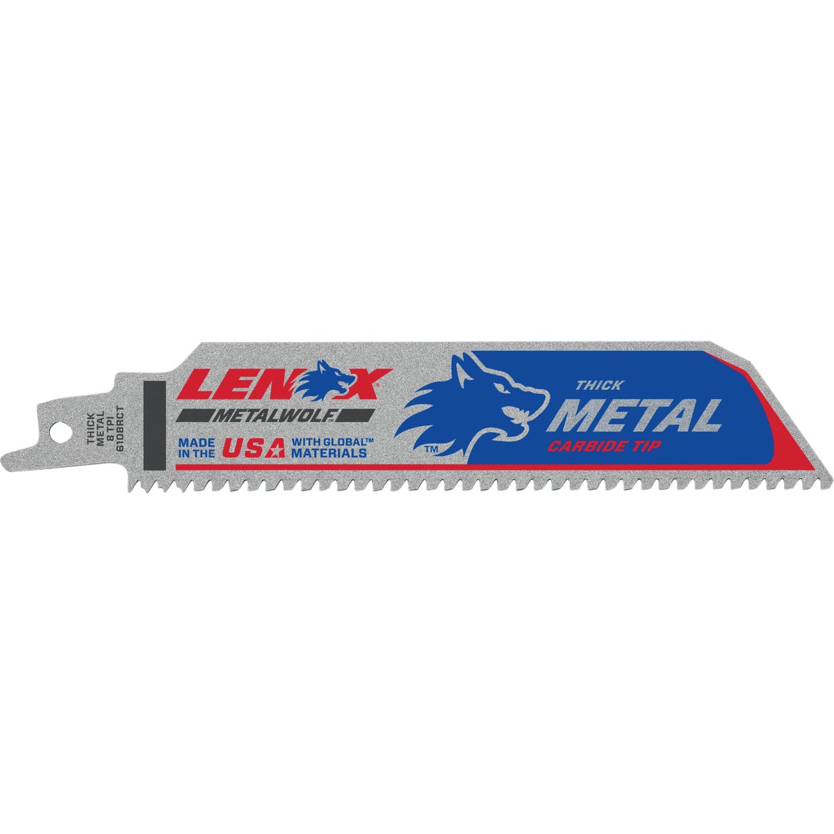 Lenox Lazer CT 6 In. 8 TPI Thick Metal/Cast Iron/Stainless Reciprocating Saw Blade