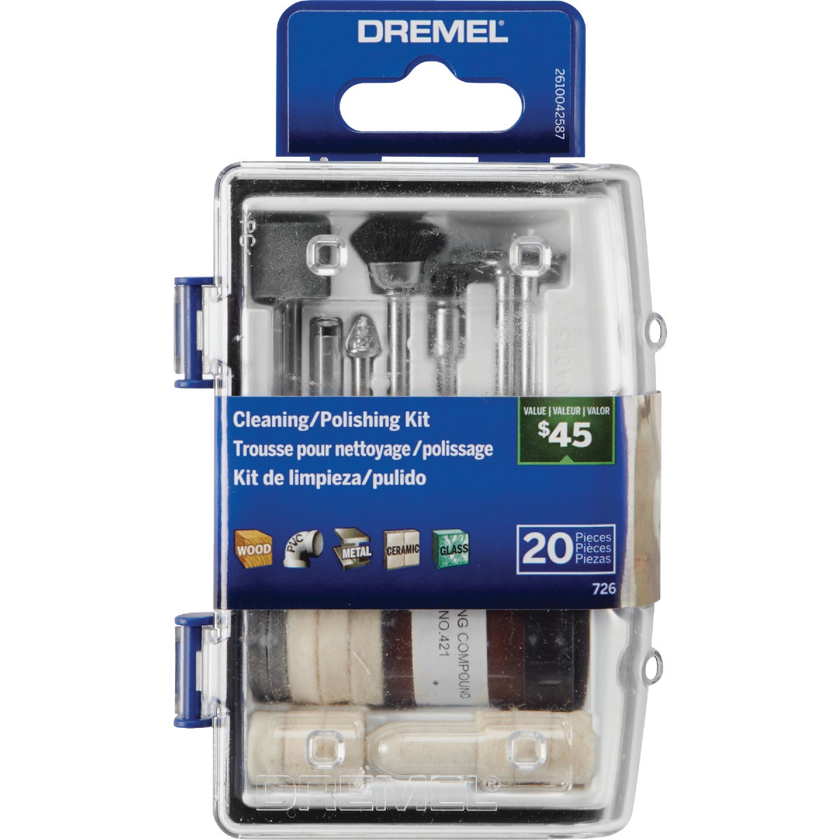 Dremel Cleaning/ Polishing Rotary Tool Accessory Kit (20-Piece)