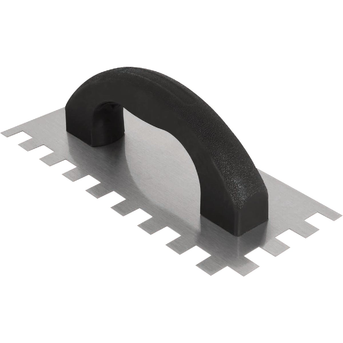 QEP 1/2 In. x 1/2 In. x 1/2 In. Steel Economy Square-Notched Trowel with D-Handle