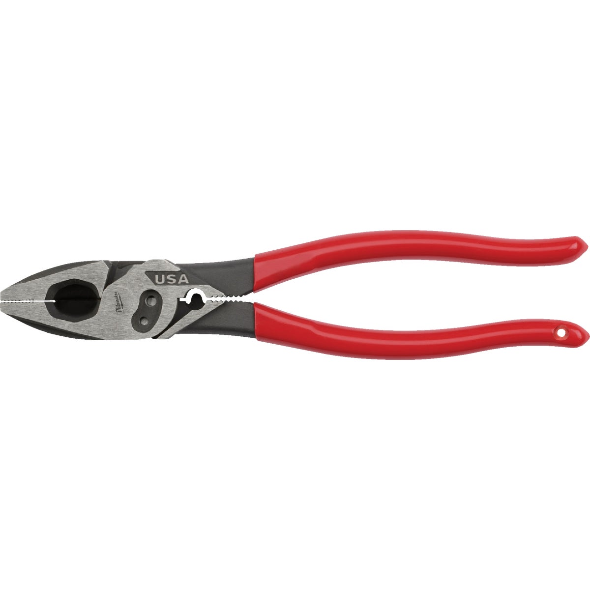 Milwaukee 9 In. Dipped Grip Linesman Pliers with Crimper and Bolt Cutter
