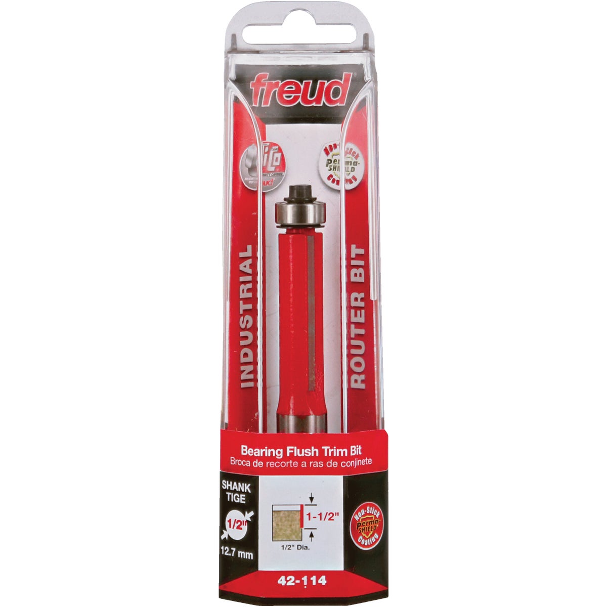 Freud Carbide Tip 1/2 In. 2-Flute Flush Trim Bit