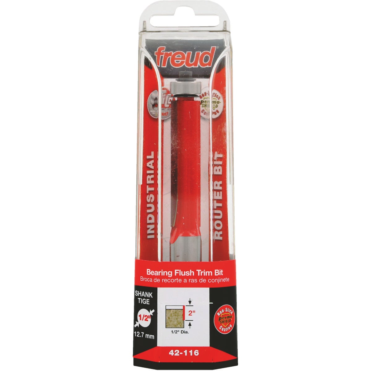 Freud Carbide Tip 1/2 In. 2-Flute Flush Trim Bit