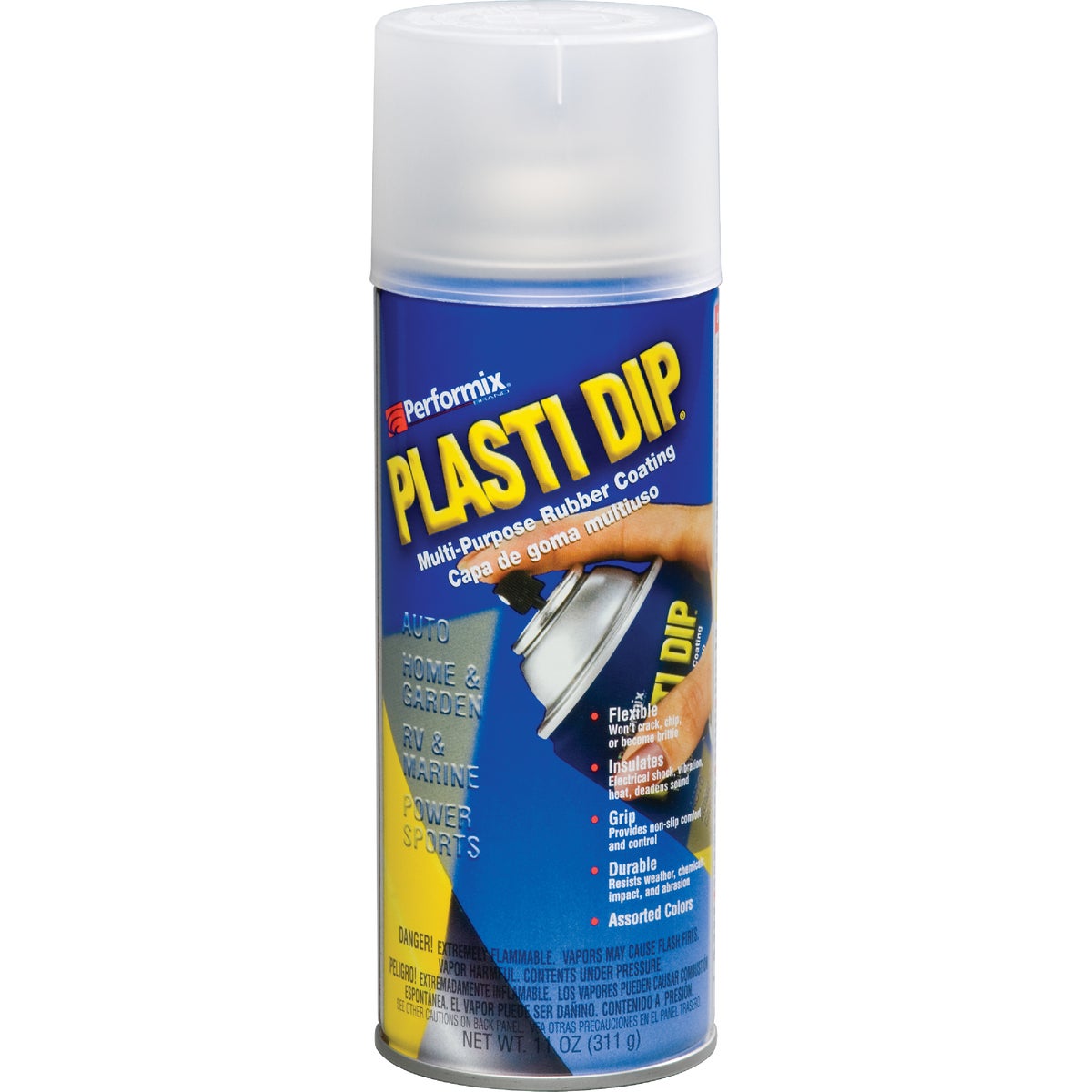 Performix Plasti Dip Clear 11 Oz. Aerosol Rubber Coating Rubber Coating Spray Paint