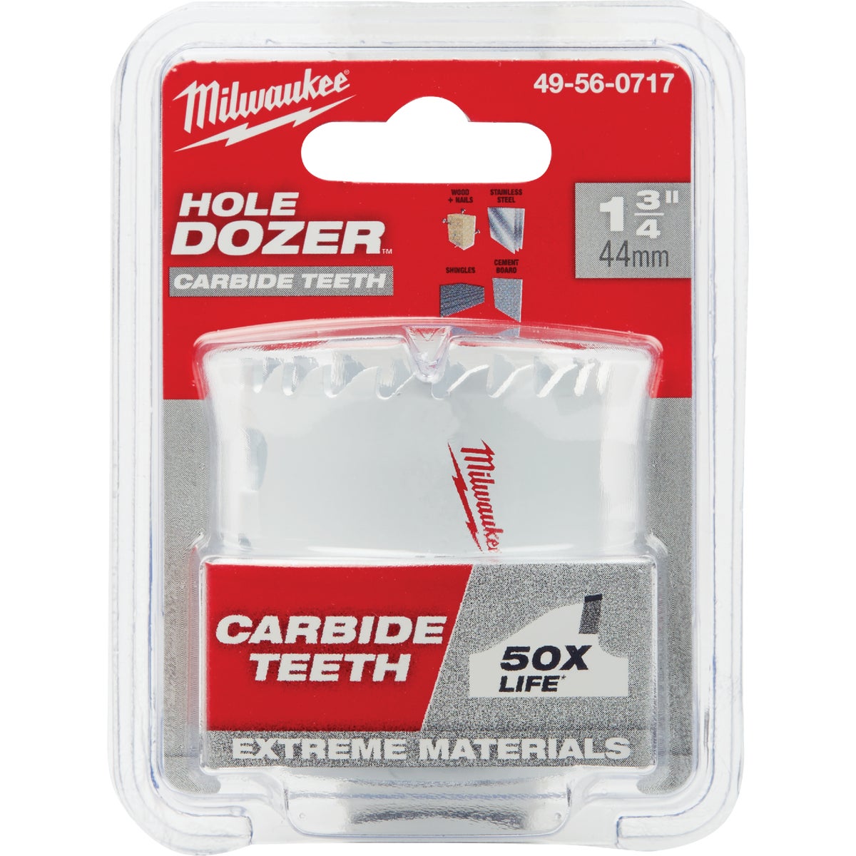 Milwaukee HOLE DOZER 1-3/4 In. Hole Saw with Carbide Teeth