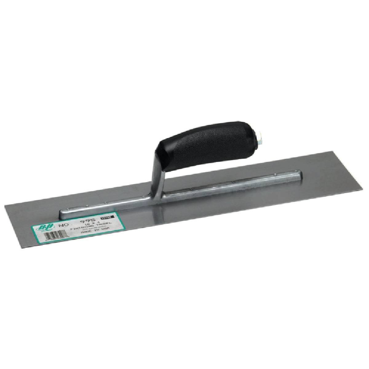QLT 4 In. x 16 In. Finishing Trowel with Curved Plastic Handle